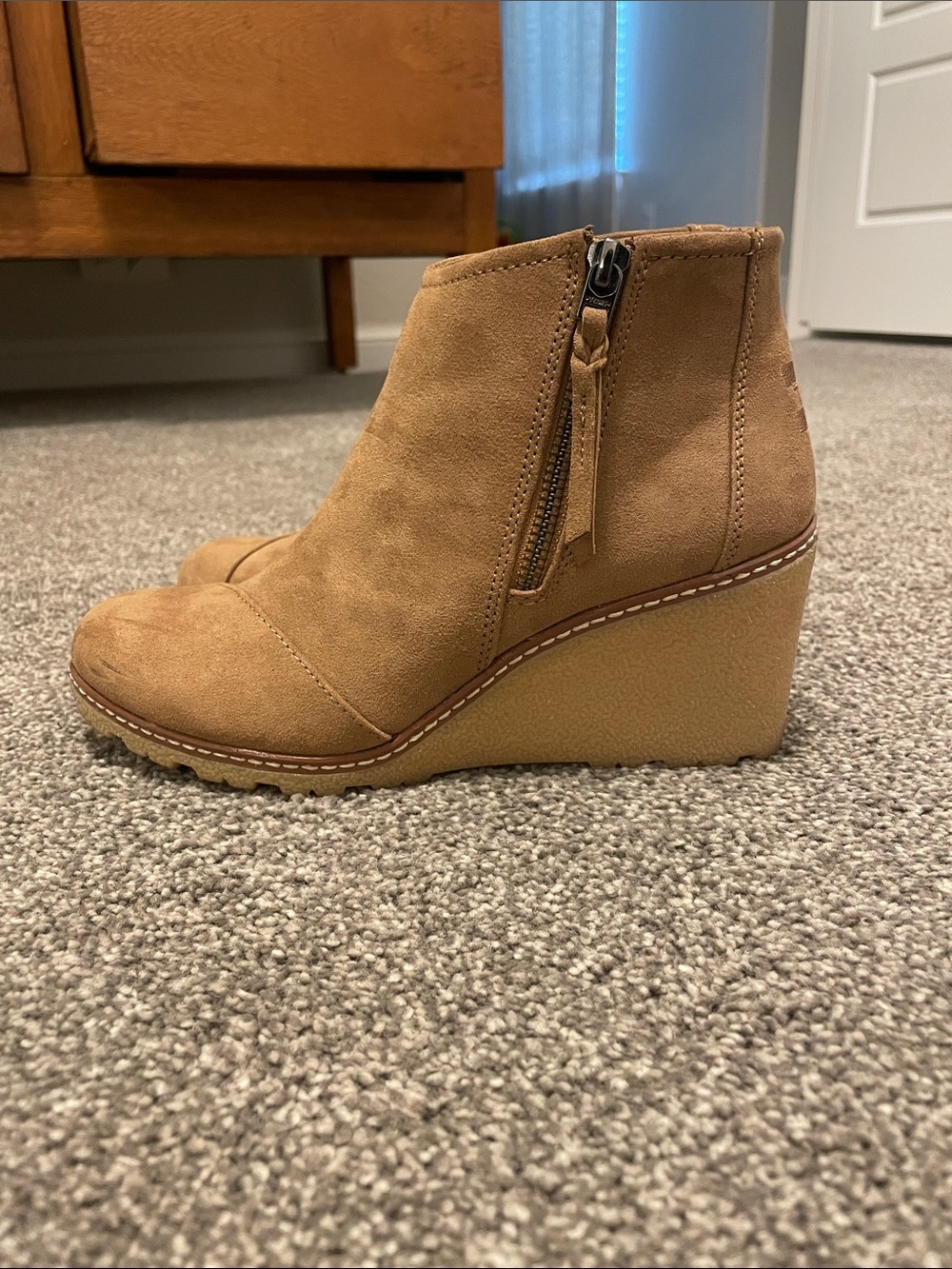 Tom’s Suede Ankle Booties